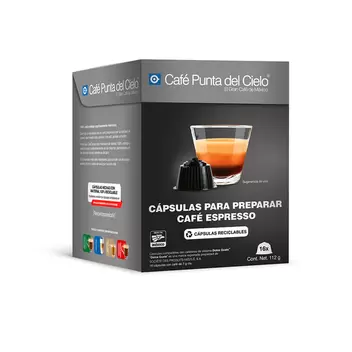 Oferta de 16 Cápsulas compatibles DG Espresso por $147 en Café punta del Cielo