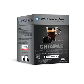 Oferta de 16 Cápsulas Americano compatibles DG Región Chiapas por $170 en Café punta del Cielo