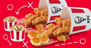 Oferta de DOBLE AFICIONADO KE-TIRAS® por $425 en KFC