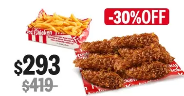 Oferta de 12 KE TIRAS® LOVERS - 30% DE DESCUENTO por $293 en KFC