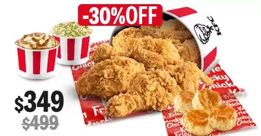 Oferta de BUCKET CLÁSICO DE 12 PIEZAS - 30% DE DESCUENTO por $349 en KFC