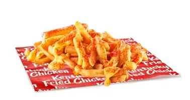 Oferta de HOT CHEESY FRIES MEDIANAS por $72 en KFC