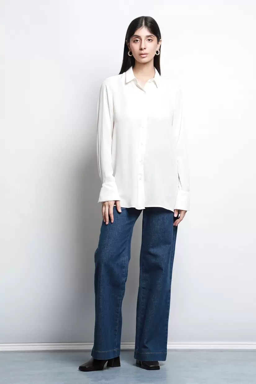 Oferta de Blusa Manga Larga Tipo Seda por $349 en LOB