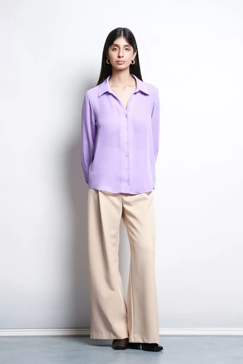 Oferta de Blusa Manga Larga Tipo Seda por $349 en LOB