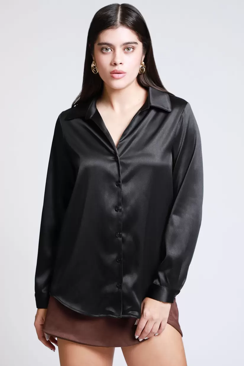 Oferta de Blusa Manga Larga Satinada por $399 en LOB