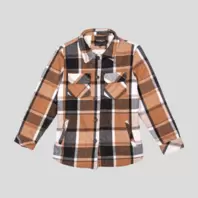 Oferta de CHAMARRA A CUADROS PARA MUJER por $499.99 en Milano