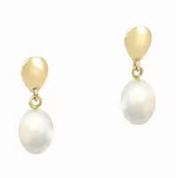 Oferta de Aretes Oro Con Perlas por $4255 en Guvier