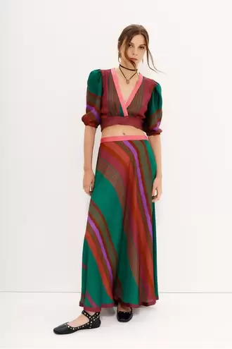 Oferta de Falda Rapsodia Stripes Wide por $2799 en Rapsodia