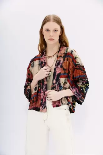 Oferta de Kimono Rapsodia Saree Stripes por $3679.2 en Rapsodia