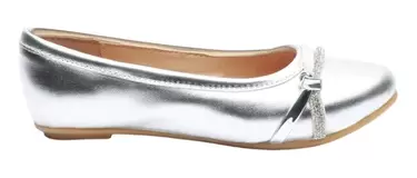 Oferta de Zapatos Balerina De Niñas Para Fiesta Carly Plata Fareli por $19 en Fareli