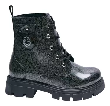 Oferta de Botines Para Niñas Sweet Negro/plata De Moda Brillos Fareli por $52 en Fareli