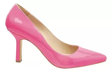 Oferta de Zapatillas Dama Barbie Tacón Mujer Charol Rosa Liz Fareli por $48 en Fareli