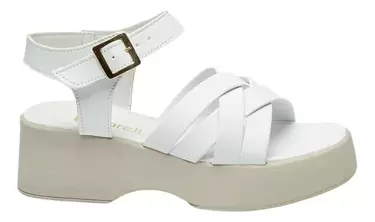 Oferta de Sandalia Plataforma Vicky Blanco por $152 en Fareli