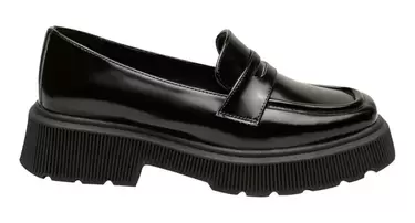 Oferta de Mocasines De Mujer Mariana Negros Urbanos Chunky Fareli por $56 en Fareli