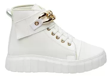 Oferta de Tenis Blancos Dama Botas Para Mujer Urbano Roxana Fareli por $48 en Fareli