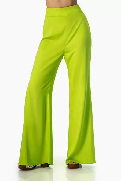 Oferta de Pantalon de pierna amplia con cierre en costado por $559.65 en Ivonne