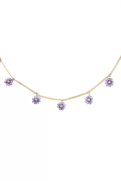 Oferta de Collar Purple Bloom por $139.65 en Ivonne