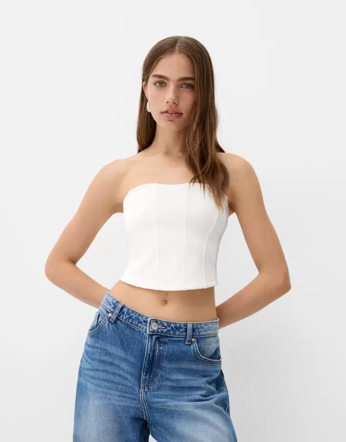 Oferta de Top bandeau por $209 en Bershka