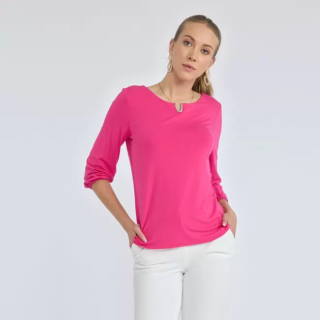 Oferta de Top Cuello Redondo Detalle por $599 en Vanity
