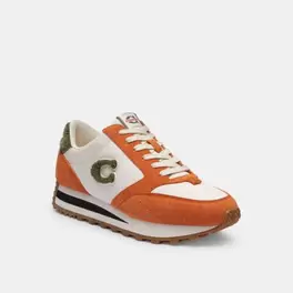 Oferta de Tenis Runner Piel y Gamuza Naranja Mujer por $5550 en Coach