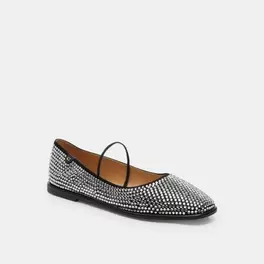 Oferta de Flats Emilia Crystal Negro Mujer por $3090 en Coach