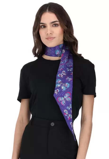 Oferta de Bufanda Diagonal Danza de Mariposas Delgada por $1855 en Pineda Covalin