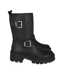 Oferta de Botas biker hebilla doble por $199 en Shasa