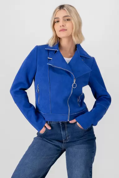 Oferta de Chamarra lisa gamuza por $299 en Shasa