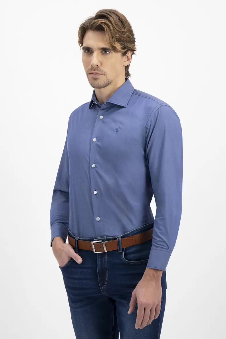 Oferta de Camisa casual tencel easy dry contemporary fit lamberti por $699 en Men's Fashion