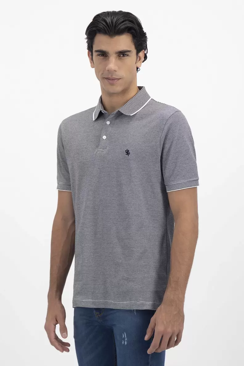 Oferta de Playera tipo polo premium cotton contemporary fit lamberti por $349.5 en Men's Fashion