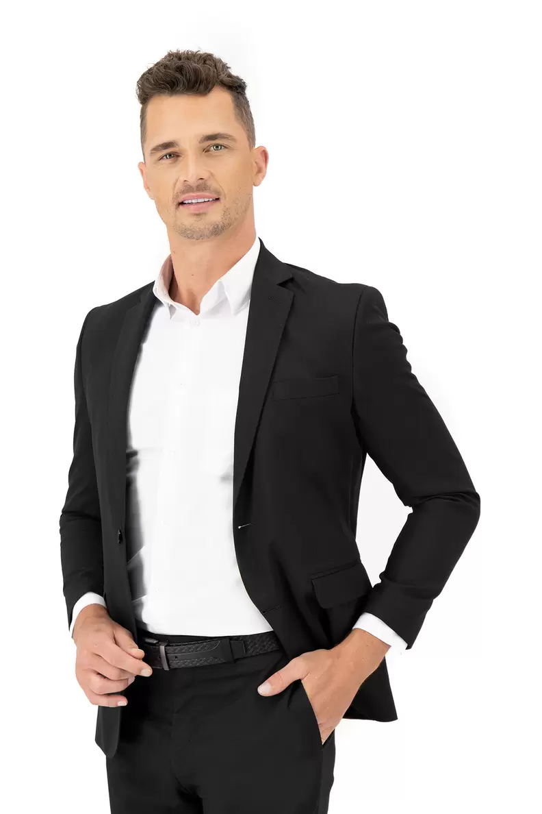Oferta de Saco vestir negro slim fit lmental por $1399.3 en Men's Fashion