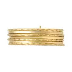 Oferta de BRAZALETE SEMANARIO ORO 14K por $48734 en Cristal Joyas