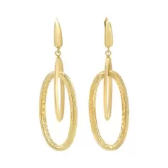 Oferta de ARETES LARGOSORO 14K por $14006.25 en Cristal Joyas