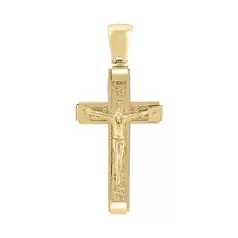 Oferta de CRUZ GRECAS CON CRISTO ORO 14K por $18560 en Cristal Joyas