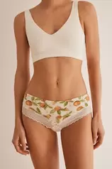 Oferta de Braga brasileña ancha encaje naranjas por $79 en Women'Secret