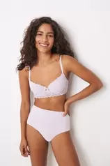 Oferta de Panty alto microfibra lila por $219 en Women'Secret