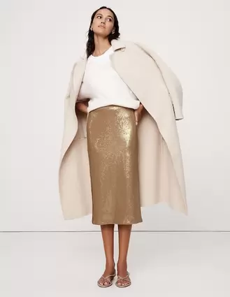 Oferta de Falda midi Banana Republic a la cintura por $1210.3 en Banana Republic