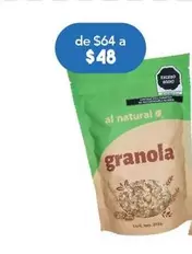 Oferta de Al Natural - Granola 100% Natural por $48 en Farmacia San Pablo