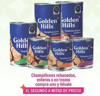 Oferta de Golden Hills - Champiñones Rebanados, Enteros O En Trozos en La Comer