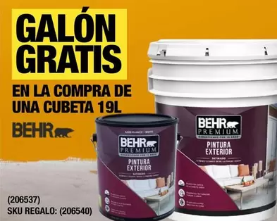 Oferta de Behr - Pintura Exterior en The Home Depot