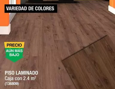 Oferta de Piso Laminado en The Home Depot