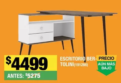 Oferta de Escritorio Bertolini por $4499 en The Home Depot