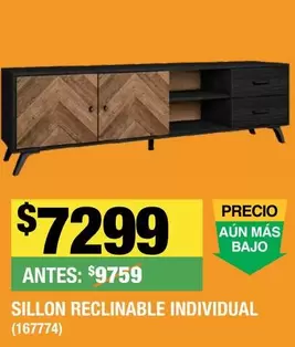 Oferta de Sillon Reclinable Individual por $7299 en The Home Depot