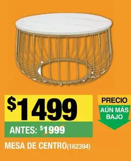 Oferta de Mesa De Centro por $1499 en The Home Depot