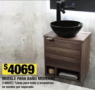 Oferta de Mueble Para Baño Moderno por $4069 en The Home Depot