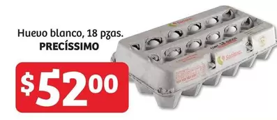 Oferta de Soriana - Preciseimo - Huevo Blanco por $52 en Soriana Híper