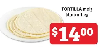 Oferta de Tortilla Maiz Blanca por $14 en Soriana Híper