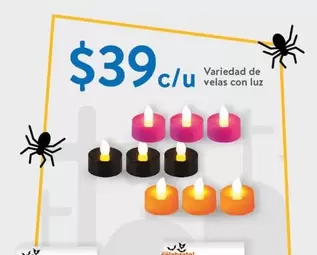 Oferta de Luz - Variedad De Velas Con por $39 en Walmart