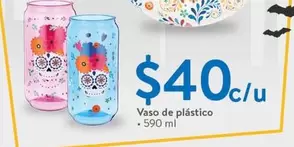 Oferta de Vaso De Plastico por $40 en Walmart