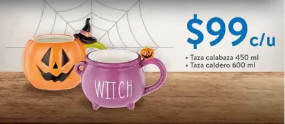 Oferta de Wetch - Taza Calabaza 450 Ml por $99 en Walmart